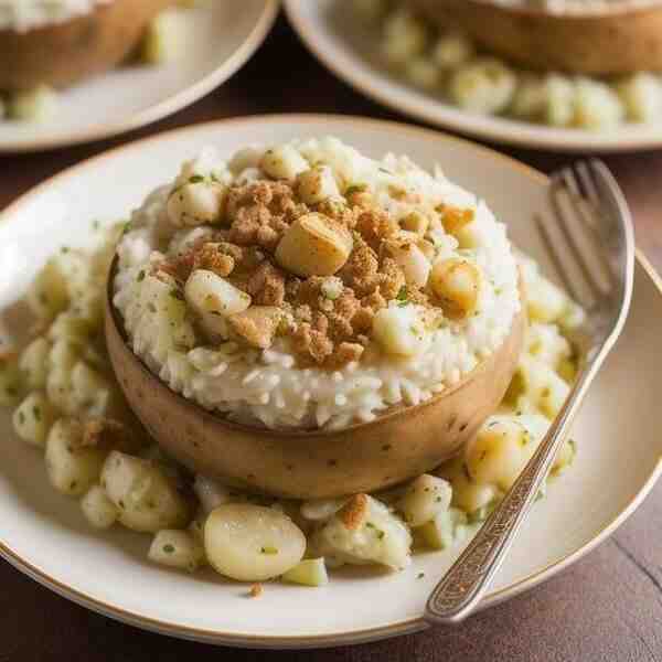 Теплый картофельный салат погрузински